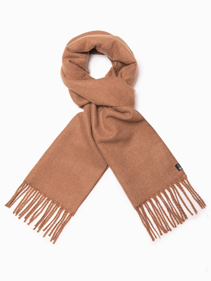 Чоловічий шарф - коричневий A375