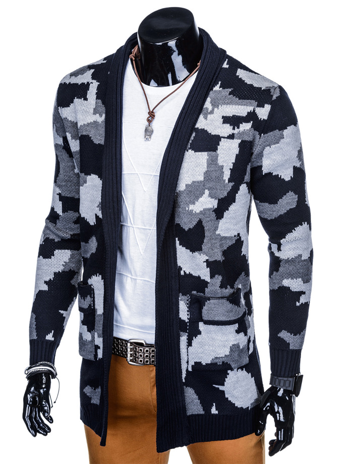 Чоловічий светр E126 - темно-синій