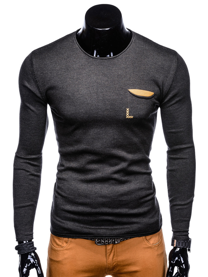 Чоловічий светр - графіт Е116