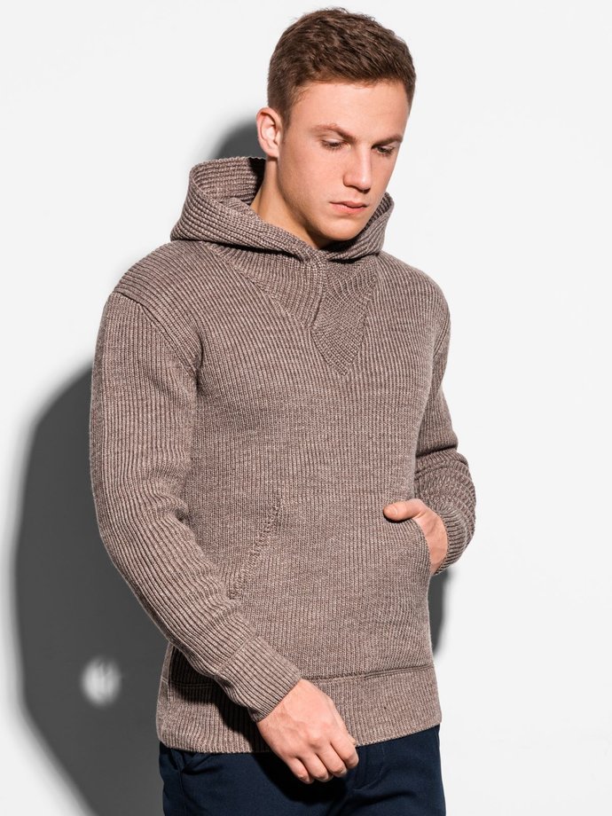 Чоловічий светр - коричневий E181