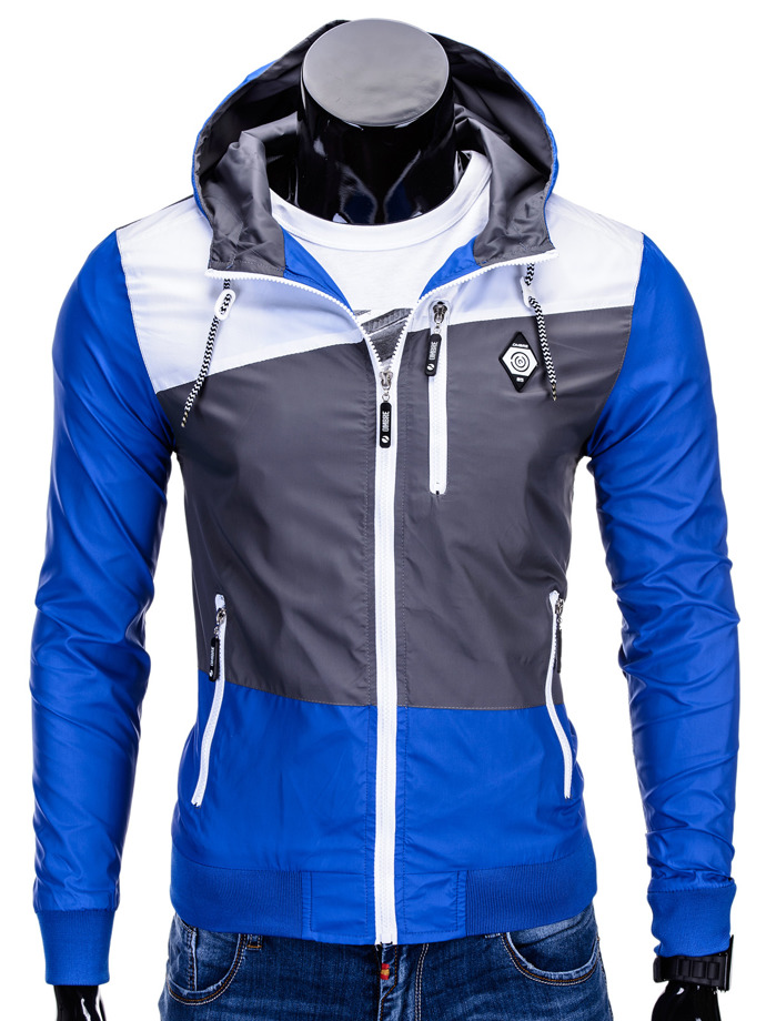 Куртка чоловіча демісезонна вітровка C201 - синя