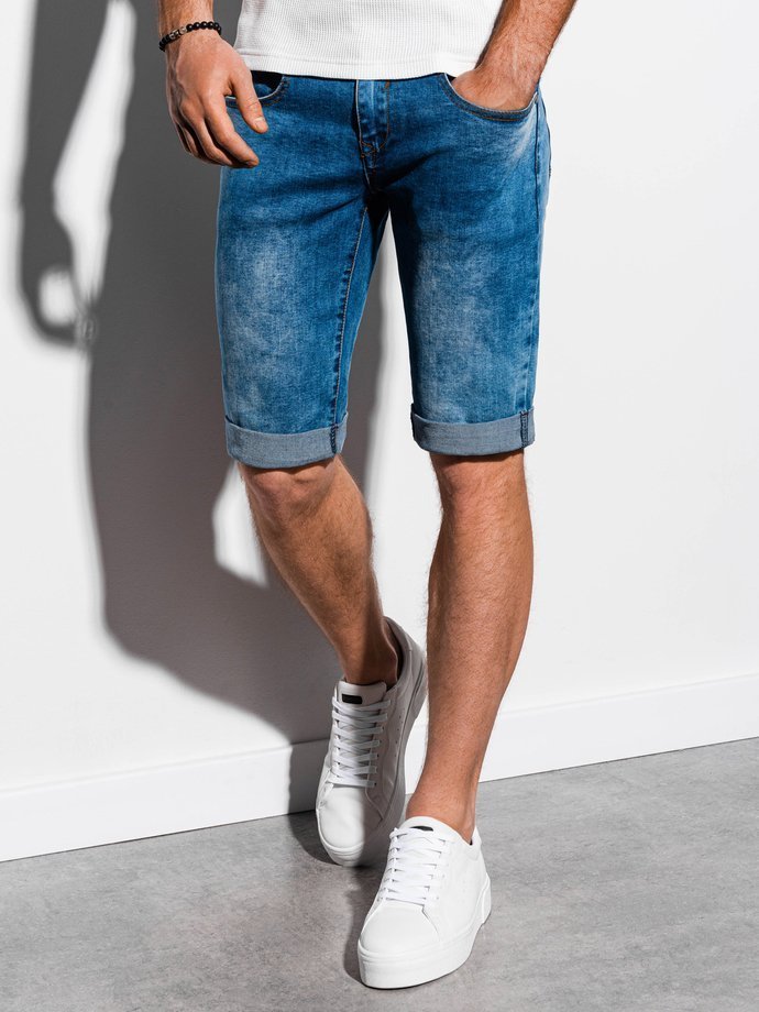 Шорти чоловічі джинсові - синій W058