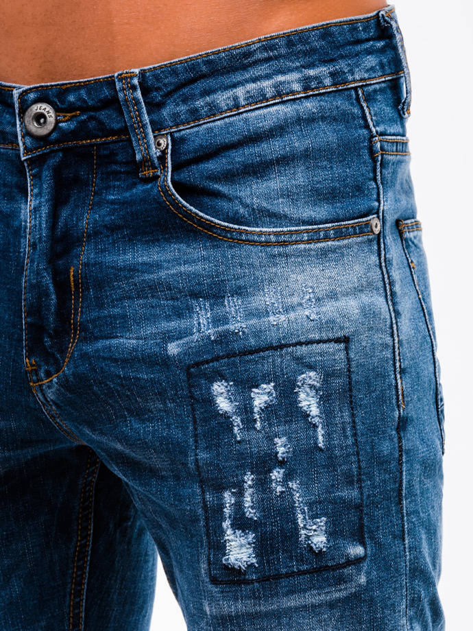 Шорти чоловічі джинсові W215 - сині
