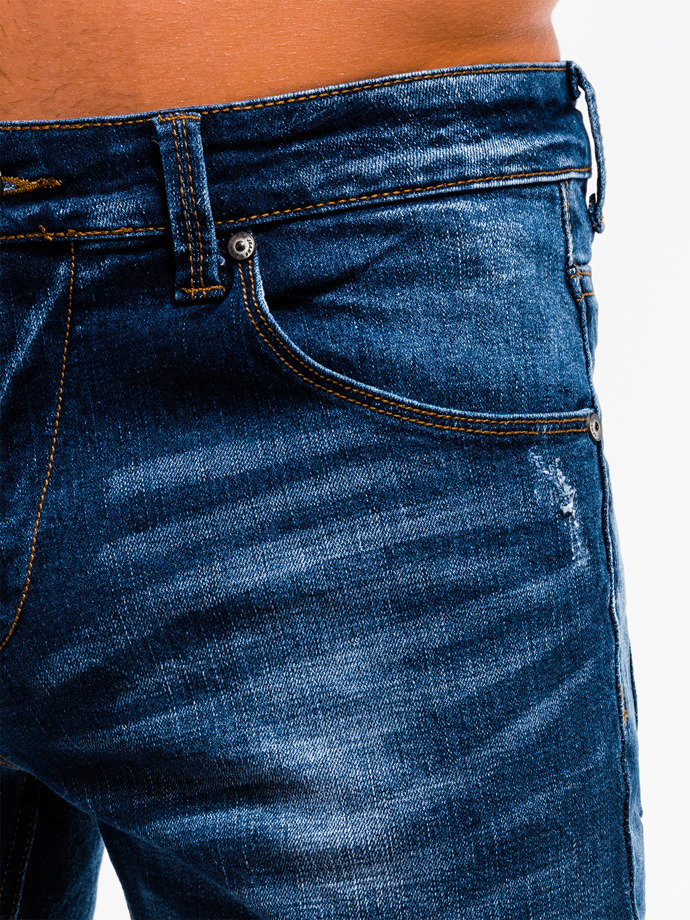 Шорти чоловічі джинсові W217 - темно-сині