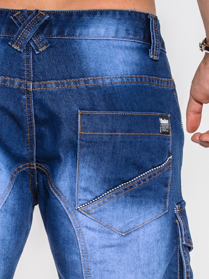 Шорти короткі чоловічі джинсові P529 - сині