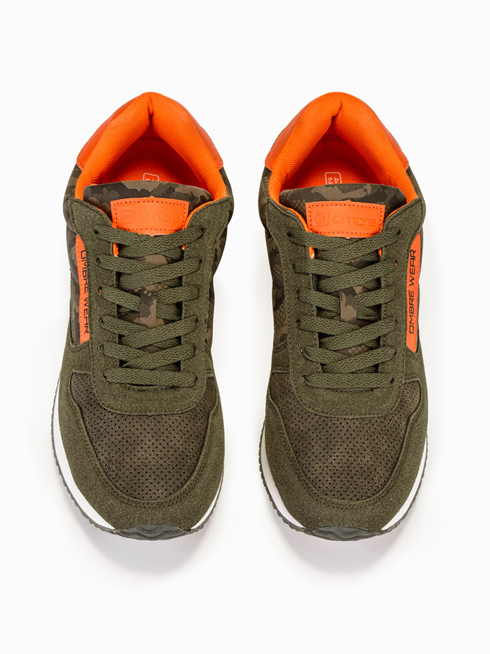 Взуття чоловіче кросівки T310 - зелені/камуфляж