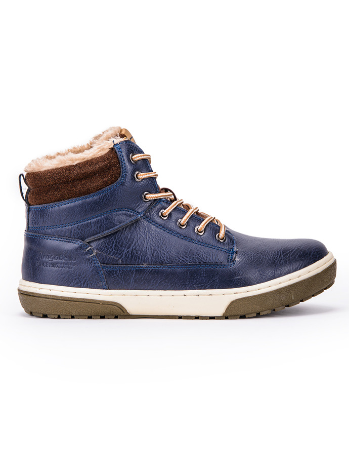 Взуття чоловіче високі кросівки зимові - темно-синє T041