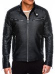 Чоловіча мотоциклетна куртка C414 - чорна