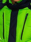Чоловіча зимова куртка C417 - зелена