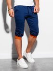 Шорти короткі спортивні чоловічі P29 - темно-сині / оранжеві